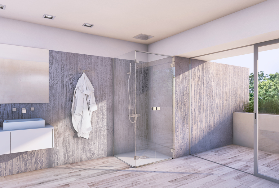 salle de bain avec douche design