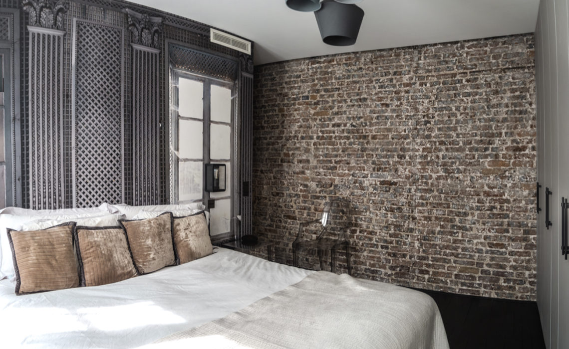 Maison & Jardin Magazine chambre avec deco style industriel