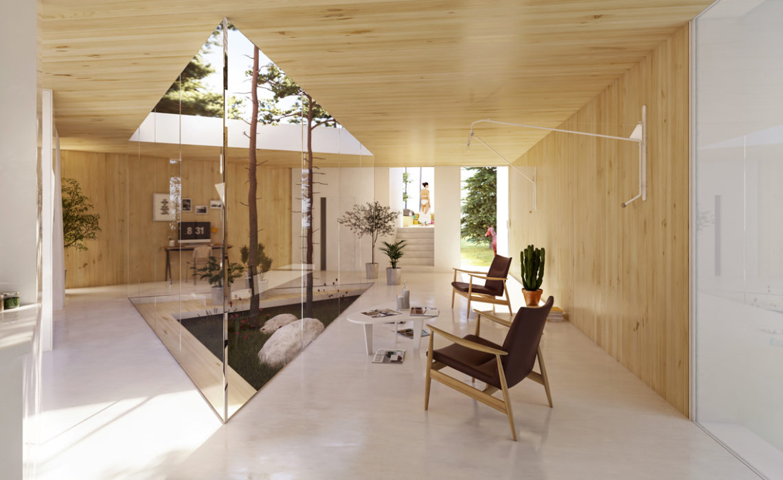 Maison & Jardin magazine aime les volumes de l'architecture de Ludovic Zacchi