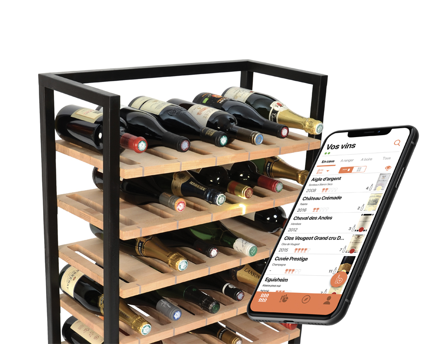 Maison & Jardin magazine te la cave à vins connectée Caveasy