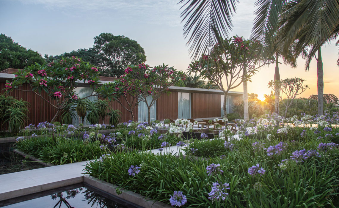 La maison entourée du jardin CGD à Sao Paulo