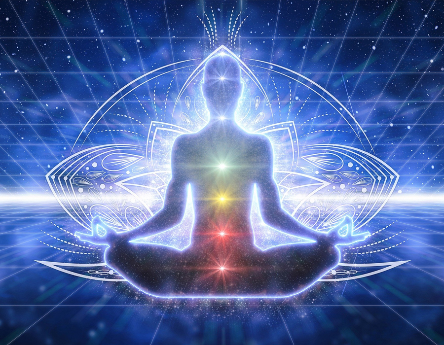 illustration la vie spirituelle et les chakras