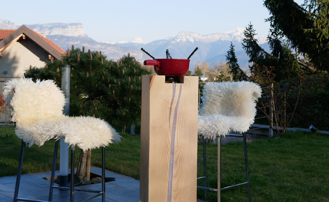 Brasero, de la collection de meubles sur mesure Bakoby