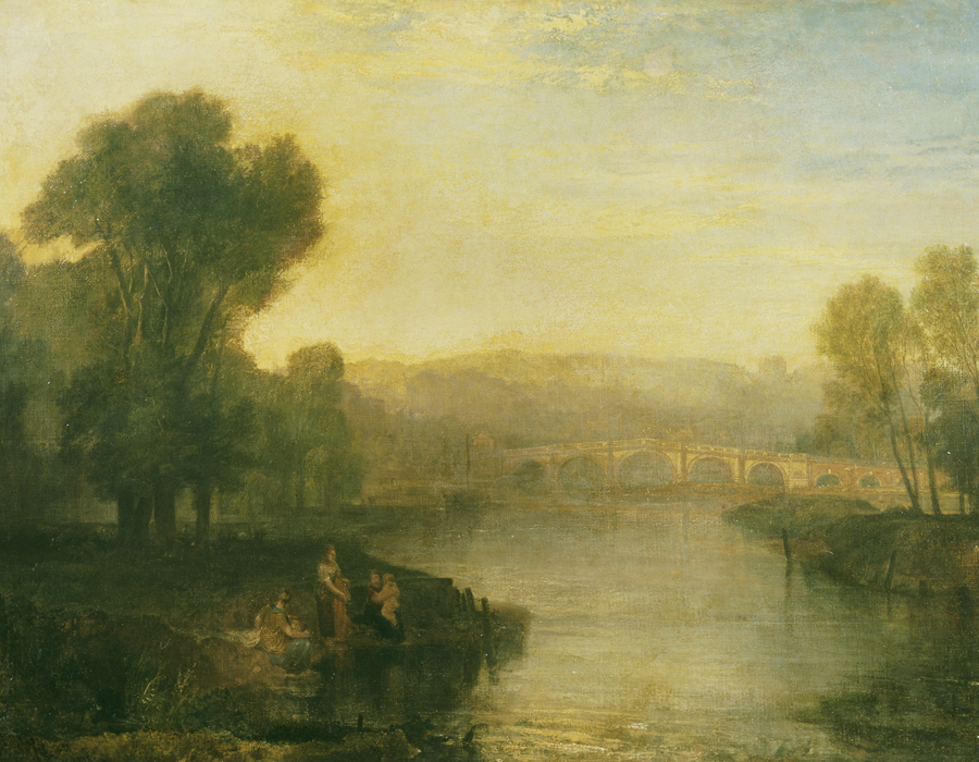 J. M. W. Turner (1775 – 1851), Vue de Richmond Hill et d’un pont, exposé en 1808, huile sur toile, 91,4 x 121,9 cm Tate, accepté par la nation dans le cadre du legs Turner 1856, Photo © Tate