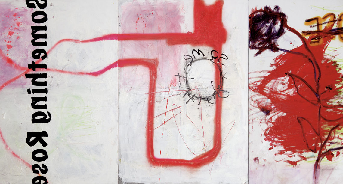 Entre peinture et écriture Something Rose par Nataly Goubet