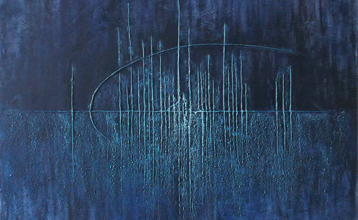 art en ligne tableau bleu