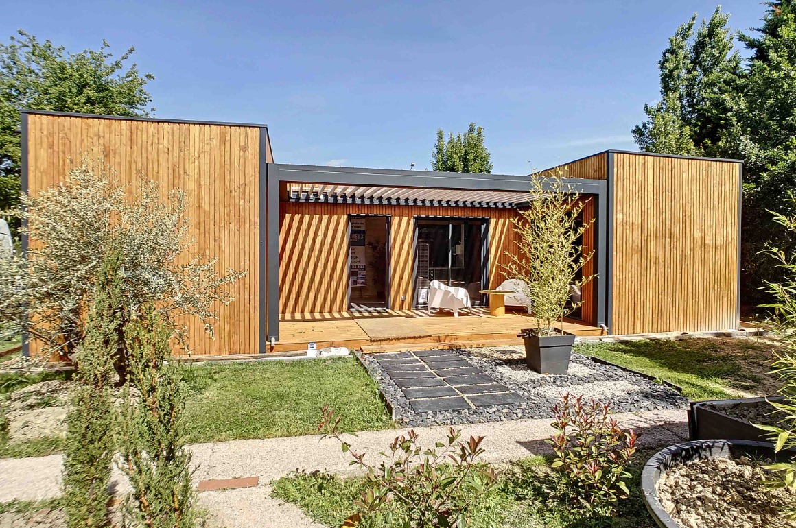 Chalet de jardin réinvente l'extérieur des habitations avec ses structures  en bois