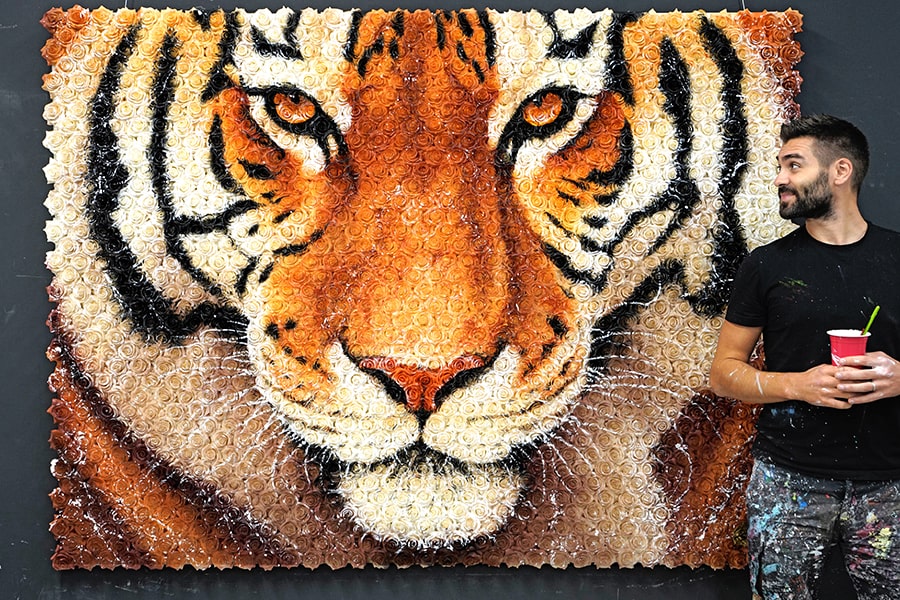 Julien Durix tableau tigre