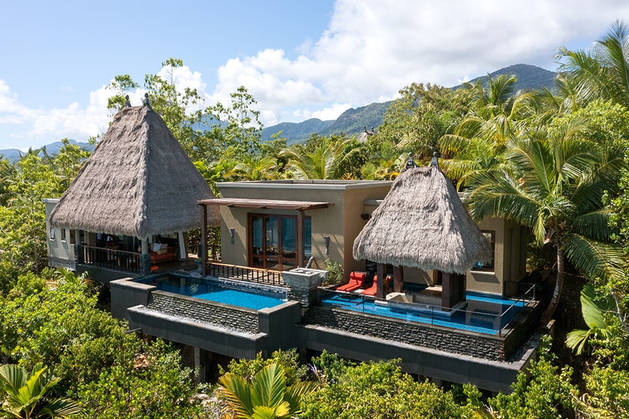 hôtel de luxe aux Seychelles