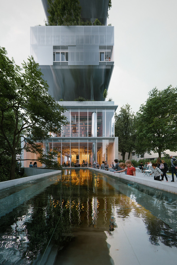 Ndarja, le nouveau bâtiment de Tirana : entre modernité et nature