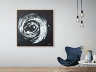 Collection de toiles minimalistes en noir et blanc – COHA