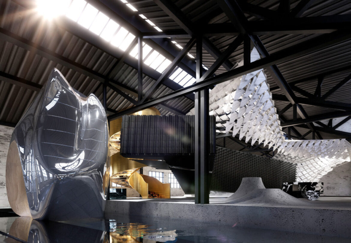 Showroom WOSA Shanghai : une mise en scène unique de la pierre légère