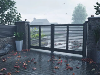 Maison Cadiou : nouveaux portails et clôtures en bois