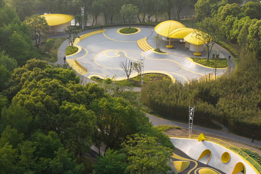 Parc de l'Orchestre à Kunshan : un espace vert culturel et écologique