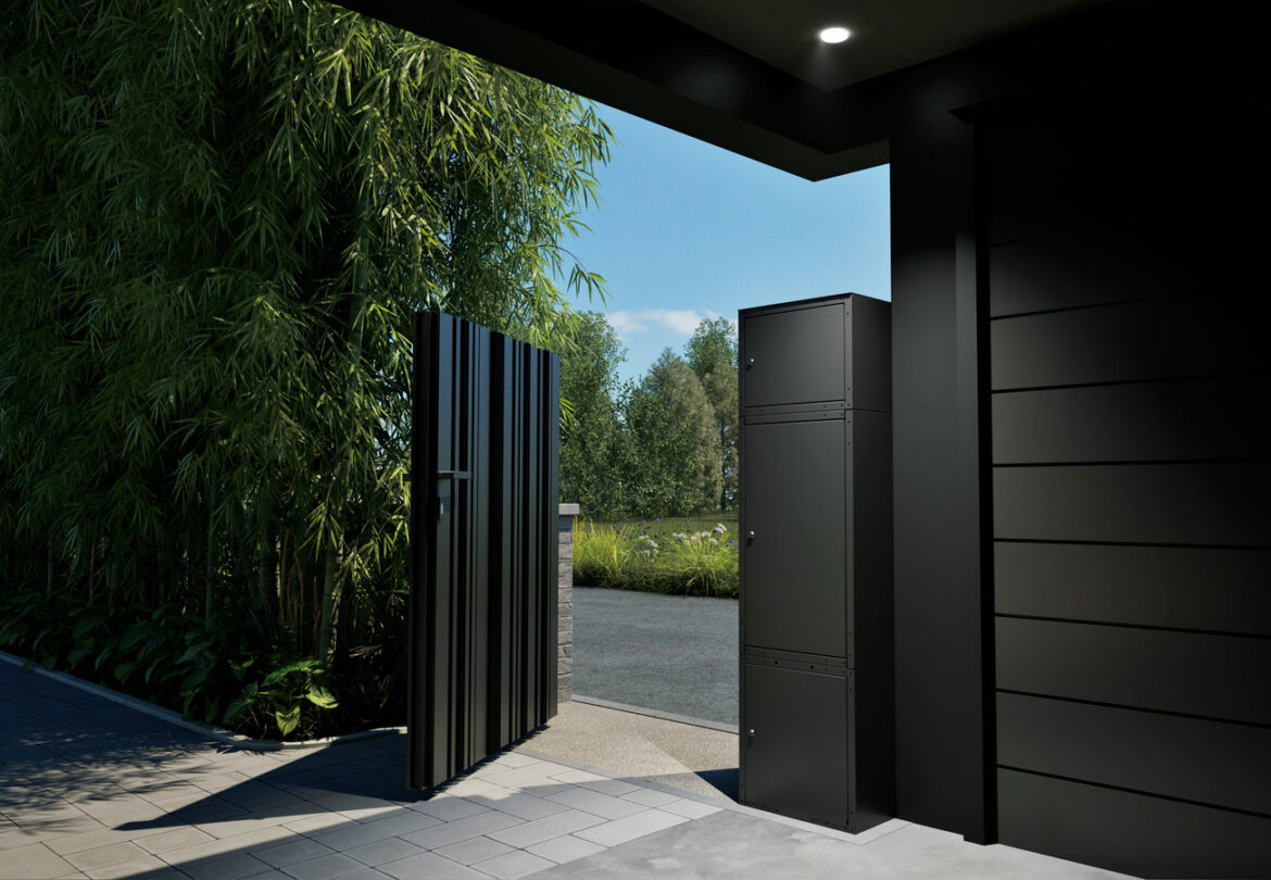 Un portail contemporain Portail Arenn par Kostum