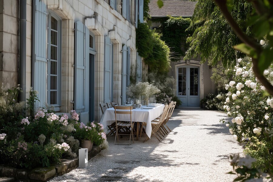 Des bornes de jardin par Modelec