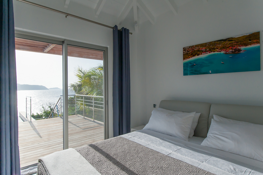 Une villa de luxe à Saint-Barth avec vue mer