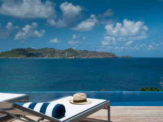 Une villa de luxe à Saint-Barth avec vue mer
