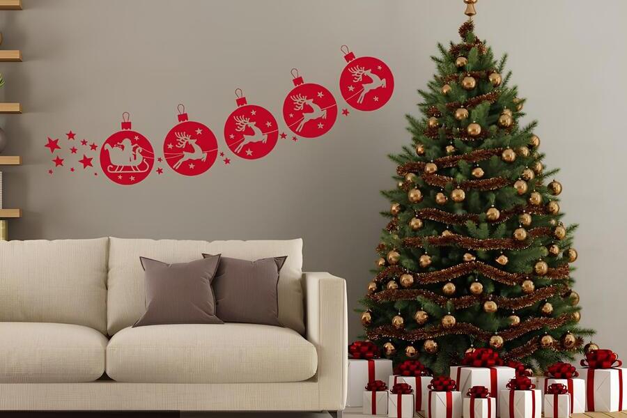 Sticker mural Noël 2025 : la déco made in France par Magic Stickers