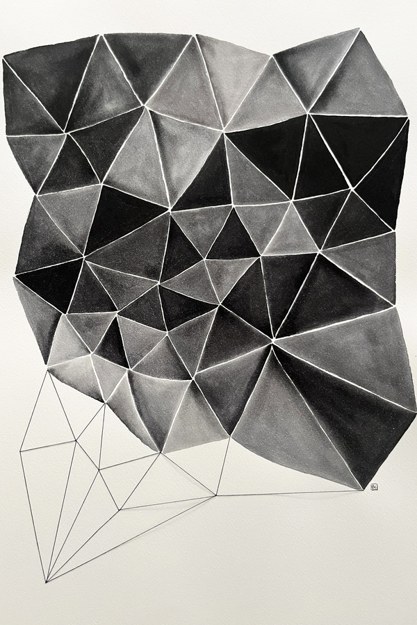 Une artiste plasticienne en équilibre sur un fil