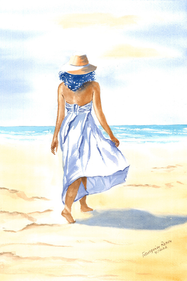 Des aquarelles figuratives pleines de tendresse – Françoise Renou-Le Stradic