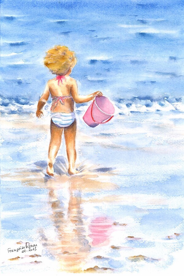 Des aquarelles figuratives pleines de tendresse – Françoise Renou-Le Stradic