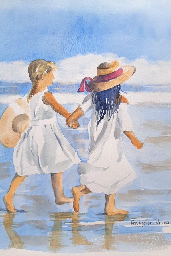 Des aquarelles figuratives pleines de tendresse – Françoise Renou-Le Stradic