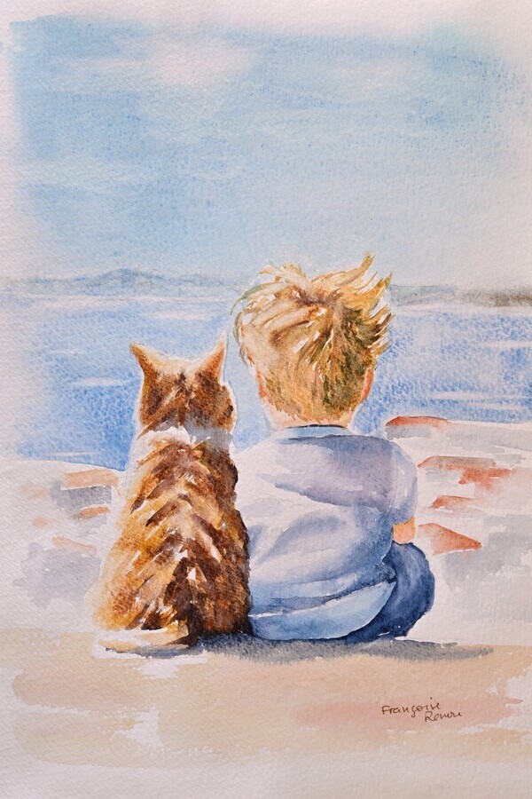 Des aquarelles figuratives pleines de tendresse – Françoise Renou-Le Stradic