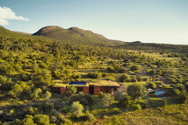 Architecture durable en Afrique du Sud : une maison invisible dans le paysage