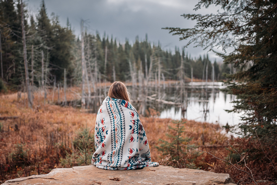 Des chalets près de Mont-Tremblant, en pleine nature