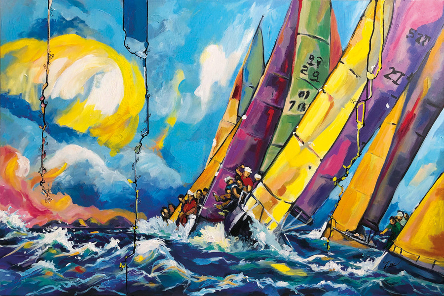 Une artiste peintre caribéenne qui raconte des histoires