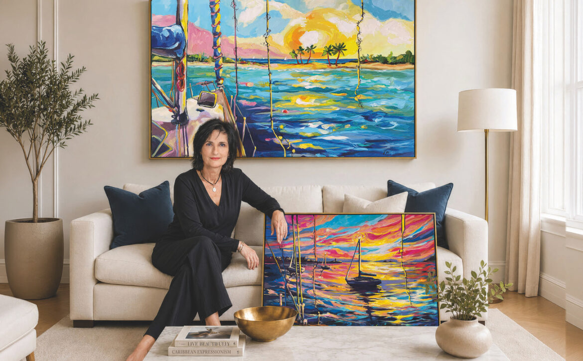 Une artiste peintre caribéenne qui raconte des histoires