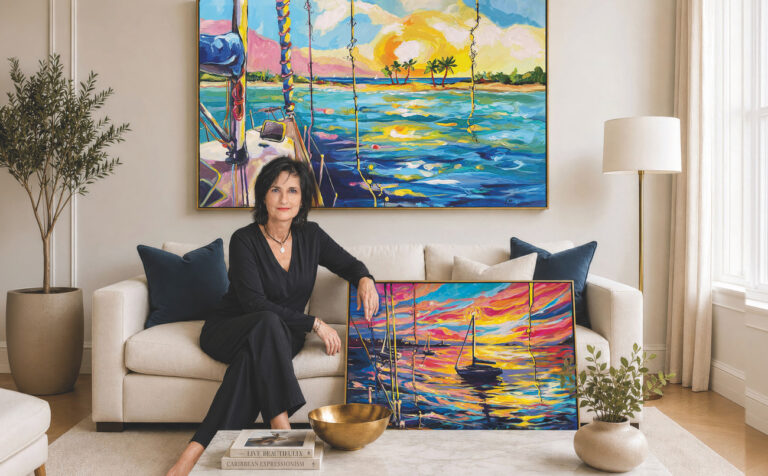 Une artiste peintre caribéenne qui raconte des histoires