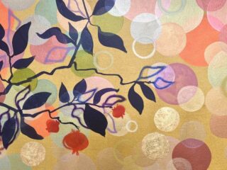 Peinture contemporaine colorée et lumineuse